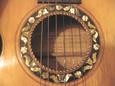 Chitarra milanese fine �800  �Della Fortuna Giuseppe�