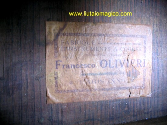 Chitarra stile Selmer Maccaferri di Francesco Olivieri - Paris 1945/50